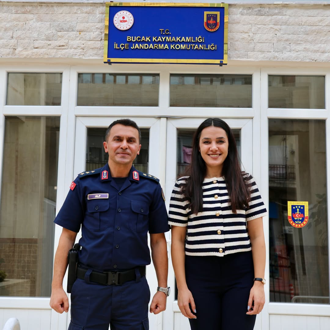 Başkan Gümüş'ten İlçe Jandarma Komutanı Alp'e "hayırlı olsun" ziyareti